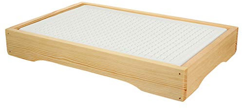 Yardwe Piatto da Portata di Pesce Vassoio 12. 77X8. 25X1. 77In Sushi Salmone Isolamento Freddo Refrigeratore Piastra di Ghiaccio in Legno per Congelamento di Alimenti Buffet di