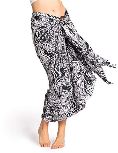 PANASIAM Sarong B903 black wave, L