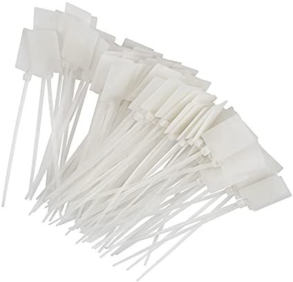 Bianco Cavi Fascette Autobloccanti Stringicavi Etichette Cablaggio Cable Management Fascette 250 Pezzi Multifunzione Fascette per Gestione dei Cavi in Ufficio a Casa con Classificazione dei Prodotti