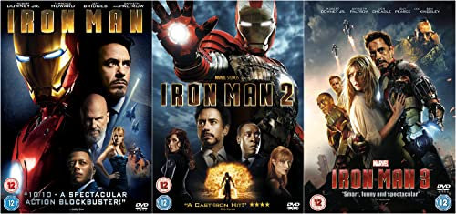 Iron Man 3 Movie Collection DVD - Iron Man, Iron Man 2, Iron Man 3 DVD - Iron Man Trilogy DVD