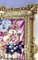 Tableau avec cadre baroque - 56 x 46 cm - Peinture encadrée - Fleurs et roses et fruits