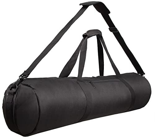 BOLLUMA Tripod Bag 47.2in Foam Padded, Photography Light Stand Carry Bag 120cm x 20cm, Adjustable Shoulder Strap, Large Sturdy Storage Bag for Photography Equipment Monopod Light Stand