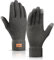 DOVAVA Handschuhe Herren Damen,Winterhandschuhe Touchscreen,Thermo Strickhandschuhe mit Weichem Innenfutter für Camping Wandern Running Sport (Grau