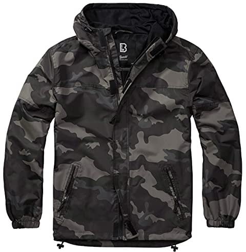 Brandit Summer Frontzip Windbreaker, Farbe: darkcamo, Größe: 7XL