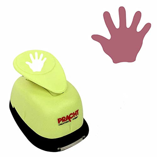 Pracht Creatives Hobby Motivstanzer Jumbostanzer Hand 25 mm Motivlocher, Papierstanzer aus Kunststoff
