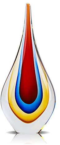 LCCCK Vetro di Murano Sculture - Eleganti Fermacarte in Vetro - Soprammobili Moderni Particolari - Decorazioni Casa Moderne per Soggiorno e Scrivania - Ogge