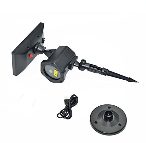 AAOTE Projectors Solar Powered Spotlight Christmas Projector Light Outdoor Landscape Garden Lawn Lamp For Halloween, Birthday, Christmas Outdoor Lighting Projectors
