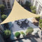 PHYLES Tenda a Vela Ombreggiante Impermeabile Triangolare 3x3x3m, Telo Tenda da Sole Parasole Protezione Raggi UV per Esterno Giardino Terrazza, Beige