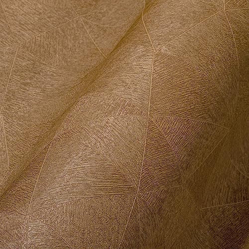 Livingwalls Travel Styles Vliestapete - Tapete mit Mosaikoptik in Braun - tropische Wandtapete für verschiedene Räume in 10,05 m x 0,53 m