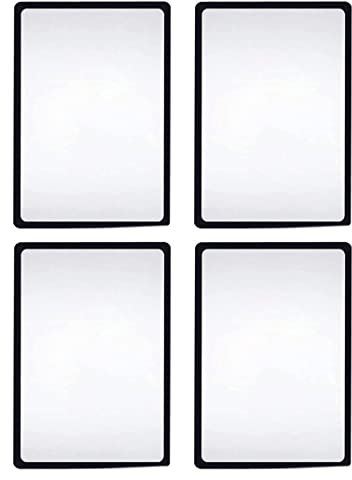 4 Stücke Lupe,Lesen Lupe Set,für ganze Seiten Fresnel Linse Lupe Lupe Lupe für Senioren Lesen Bücher Karten(18 × 12 cm)
