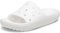Crocs Unisex Adults,Classic Slide v2, White, 8 UK Men/ 9 UK Women