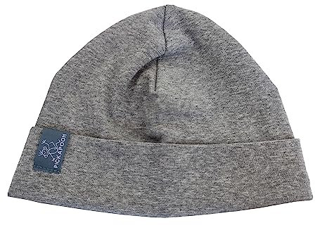 PICKAPOOH Kinder/Damen/Herren Mütze Schlupper Bio-Baumwolle grau (as3, Numeric, Numeric_50)