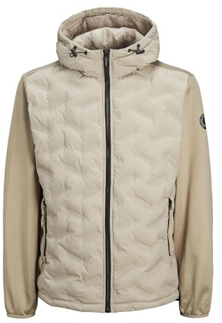 JACK & JONES Herren JCOHEAT HYBRID Jacket SN Jacke 12254548,Crockery,XS