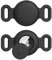 AirTag Cane & Gatti Collare per Apple,2 Pezzi Porta Air Tag Animale Cover Protettiva GPS Tracking Finder Accessories Anti-perso Custodia Impermeabile (Nero+Nero,Piccolo)