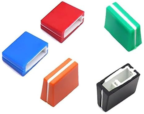 XBERSTAR 5PCS Fader Cap Fader Slider Knob Spare Parts for Pioneer DJM600 700 750 800 850 900 2000 DJ Mixer (5pcs multicolor)