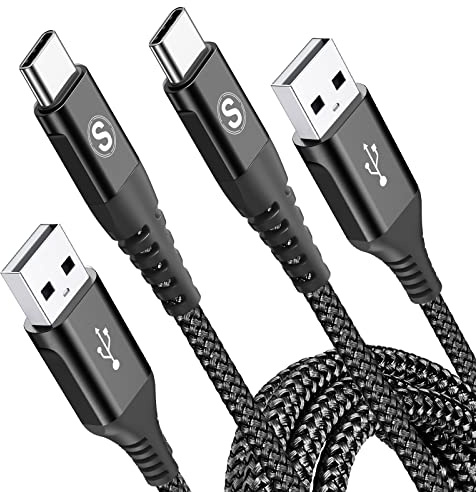 2Pack 2M USB C Charger Cables, Super Fast Charging Type C Phone Wire for iPhone 17 air 16 15 Plus Pro Max, Samsung Flip/Fold 7 6 5 4 3 S26 S25 S24 S10 S20 S21 A16/15/14/13/12 A35/A34 A56/55/54, Pixel