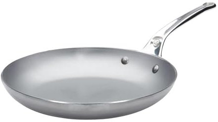 DE BUYER Mineral B Pro Carbon Steel Omelette Pan - 11” Diameter, Naturally Nonstick - Made in France