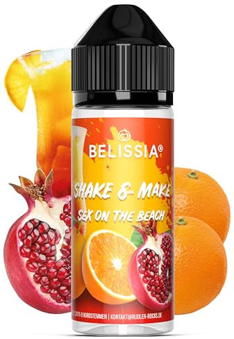 Belissia Shake and Make - Sex on the Beach - Hochdosiertes Lebensmittel Aroma 10ml mit praktischer Schüttelflasche zum mischen. Für Lebensmittel, Kochen, Backen, Hobby, Raumerfrischung uvm.