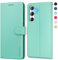 SineOrdo Cover compatible con Samsung Galaxy A55 5G Custodia, Custodia Samsung Galaxy A55 5G Cover Libro Portafoglio Folio Pelle Flip Stand Case - Verde menta