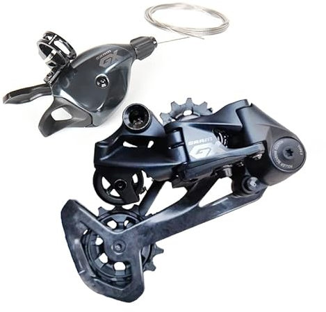 Fahrrad Schaltwerk 1X12 12 Speed ​​MTB Bike Groupset Kit Shifter Hebel Trigger Rechte Seite Schaltwerk Schwarz Fahrradteil Schaltwerke (Color : Carbon Cage)