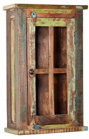 Dynamic24 Badezimmer Hängeschrank Riverboat Wandschrank Badschrank Badmöbel Schrank massiv