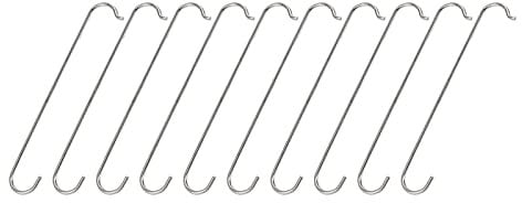 Chazcool 10PCS Stainless Steel Bicycle Chain Hooks, Bicycle Chain Hook for Mountain Road Bicycle, Bike Chain Hook