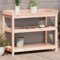 Tidyard Pflanztisch mit Ablagen Gärtnertisch Blumentisch für Garten Balkon Terrasse, Gartentisch Arbeitstisch, 108x45x86,5 cm Massivholz Douglasie