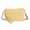 Dasellfa Sac Bandoulière Femme, Pochette Téléphone Portable, Sacs Tissés en Paille Décontractée pour Femmes, Sacs à Bandoulière Tissés, Sacs pour Téléphone Portable