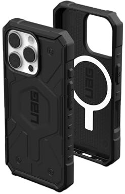 URBAN ARMOR GEAR UAG Designed for iPhone 16 Pro Case 6.3 Pathfinder - Compatible with MagSafe Charging Rugged Shockproof Anti-Slip Military Grade Protective Cover, Black