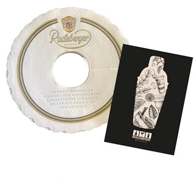 Radeberger Tropfenfänger Bierdeckel Pilsrosette Schaumfänger 100 St.