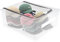 Gzsekken Baseball Cap Storage Organizer, Hat & Cap Case with Steel Frame, Stackable & Portable, Double Zipper, Holds 30 Hats