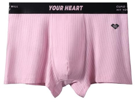 MYLLJBD Mutande Uomo Manusione Unders Breve Puro Puotto Punica Punsore Strada per personalità Tendio di Biffare di Grande E Cometto Svemi di Boullo-rosa-3xl