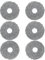 HoHumoca 6Pcs Serpillères en Microfibre pour Roborock QV 35S/QV 35A/Saros Z70/Saros 10R/Saros 10/Qrevo Curv/Qrevo Edge/Q revo/Qrevo S/Qrevo Pro/Qrevo Plus/Qrevo Slim/Qrevo Master/Qrevo MaxV
