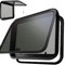 Ventana de Escape RV Ventana Lateral RV Ventana con Obturador Integrado y Cortina voladora RV RV Ventana de Empuje Exterior RV, Camper,559x381mm/22x15in
