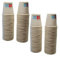 Lot de 100 gobelets en papier 75 ml en carton biodégradable pour boissons chaudes et froides, café, orge, thé, eau grain de café (100, blanc neutre)