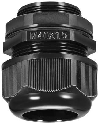 MACHSWON M40 Cable Gland, 4 Holes Waterproof IP68 Nylon Connector with Adjustable Locknut for 11-12mm Dia Cable Wire