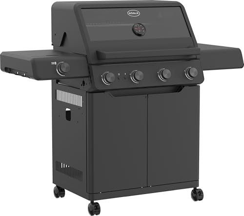 RÖSLE ALLFLAME Prime 4 Barbecue a gas, 4 bruciatori (3.5 kW ciascuno), PRIMEZONE, sistema grill Vario+, superficie di cottura 70 x 45 cm, griglie in ghisa, alluminio fuso