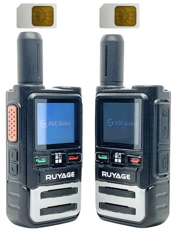 Ruyage Nationwide LTE Walkie-Talkie - Two-Way Radio - Unlimited Range POC Two Way Radios Set(X10)