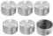 Coicok 6 Pezzi Manopole Forni, 6mm Manopole Gas per Fornello a Gas e Forno Manopole per Cucina e Piano Cottura, Argento Manopole Pomelli in Metallo per Cucina Stufa Manopole Piano Cottura