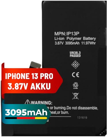 Mpsmobile® Akku für iPhone 13 Pro | Dekodiert mit IC | Hohe Kapazität und Zuverlässigkeit
