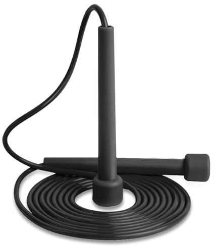 Cuerda para saltar, cuerda para saltar EVA ajustable de 110.2 pies con mango cómodo, equipo de entrenamiento portátil sin enredos para niños y mujeres