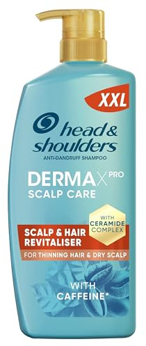 Head & Shoulders DermaXPro Revitaliser Anti-Schuppen Shampoo 800ml | mit Koffein und Ceramid-Komplex, Befeuchtet trockene Kopfhaut und dünner werdendes Haar