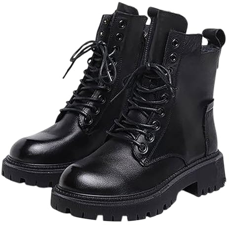 Stivaletti Donna Estivi Antiscivolo Comodi con Tacco Stivali Robusti Antivento Chic Stivaletto Leggero Eleganti Vintage Stivali da Pioggia Stivaletti per Esterno Neve Trekking e Giardino