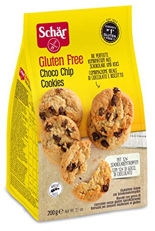 Schär Choco Chip Cookies, 2er Pack (2 x 200 g Packung)
