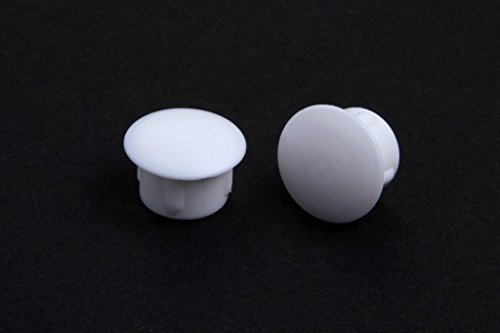 10 Abdeckkappen, weiss, 10 mm