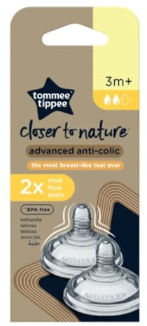 Tommee Tippee Advanced Comfort Medium Flow Teats x 2