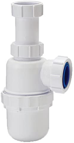 Polypipe WPT47 Trap, White, 190mm
