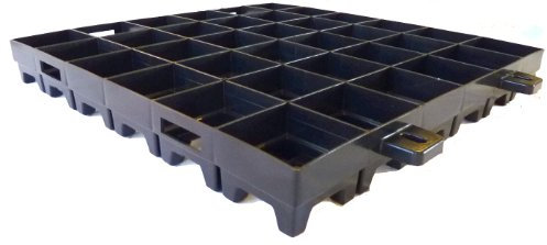 WKH-GMBH 30 qm (120 Platten) Medium Paddockplatten - Rasengitter - Reitplatzgitter - Rasenwabe - Kies.- und Splittbefestigung