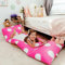 Butterfly Craze Housse de Coussin de Sol, Solution d'assise Confortable et élégante, Coussin de Sol inclinable, Tapis de Sieste pour Tout-Petit, Housse Uniquement, Pois Rose Vif, Queen