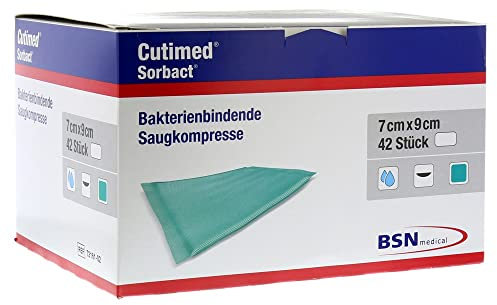 Cutimed Sorbact Saugkompressen 7x9 cm, 42 St